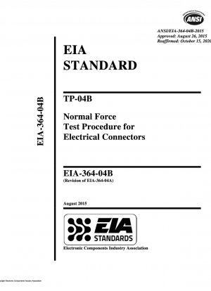 TP-04B Normalkrafttestverfahren für elektrische Steckverbinder
