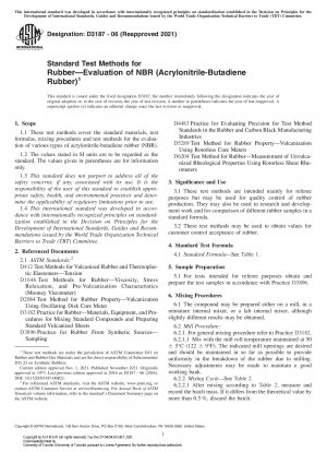 Standardtestmethoden für Gummi – Bewertung von NBR (Acrylnitril-Butadien-Kautschuk)