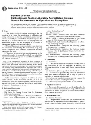 Standardhandbuch für Akkreditierungssysteme von Kalibrier- und Prüflaboratorien – Allgemeine Anforderungen für Betrieb und Anerkennung (zurückgezogen 2004)