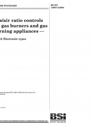 Regelung des Gas-Luft-Verhältnisses für Gasbrenner und Gasgeräte – elektronische Ausführung