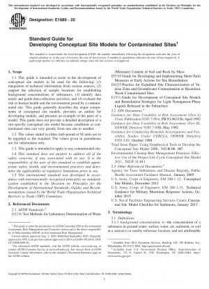 Standardhandbuch zur Entwicklung konzeptioneller Standortmodelle für kontaminierte Standorte