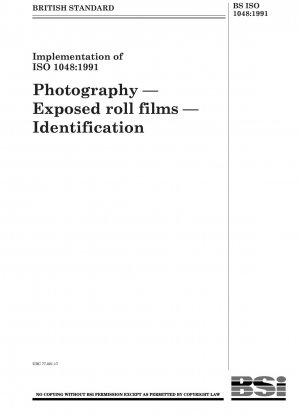 Fotografie – Belichtete Rollfilme – Identifizierung