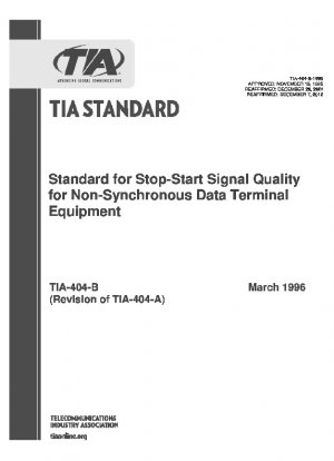 Standard für die Start-Stopp-Signalqualität für nichtsynchrone Datenendgeräte