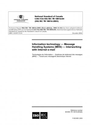 Informationstechnologie – Message Handling Systems (MHS) – Zusammenarbeit mit Internet-E-Mail
