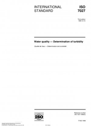 Wasserqualität – Bestimmung der Trübung