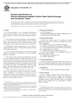 Standardspezifikation für elektrisch widerstandsgeschweißte Wärmetauscher- und Kondensatorrohre aus Kohlenstoffstahl