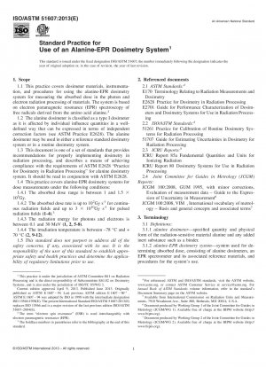 Standardpraxis für die Verwendung des Alanin-EPR-Dosimetriesystems