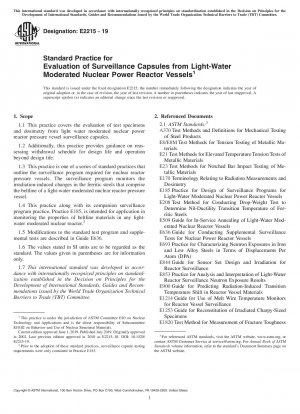 Standardpraxis zur Bewertung von Überwachungskapseln aus leichtwassermoderierten Kernreaktorbehältern