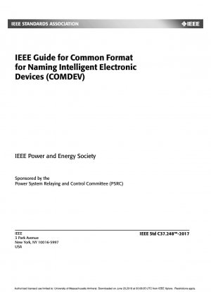 IEEE-Leitfaden für ein gemeinsames Format zur Benennung intelligenter elektronischer Geräte (COMDEV)