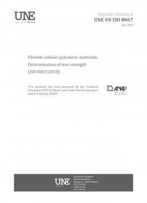 Flexible zelluläre Polymermaterialien – Bestimmung der Reißfestigkeit (ISO 8067:2018)