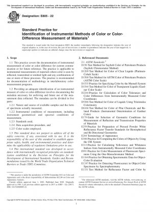 Standardpraxis zur Identifizierung instrumenteller Methoden zur Farb- oder Farbdifferenzmessung von Materialien