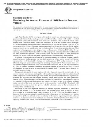Standardhandbuch zur Überwachung der Neutronenexposition von LWR-Reaktordruckbehältern