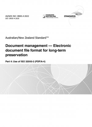 Dokumentenmanagement – Elektronisches Dokumentdateiformat zur Langzeitarchivierung, Teil 4: Verwendung von ISO 32000-2 (PDF/A-4)