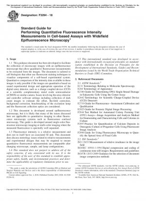Standardhandbuch für die Durchführung quantitativer Fluoreszenzintensitätsmessungen in zellbasierten Assays mit Weitfeld-Epifluoreszenzmikroskopie