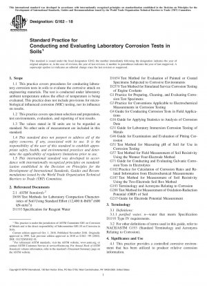 Standardpraxis für die Durchführung und Auswertung von Laborkorrosionstests in Böden