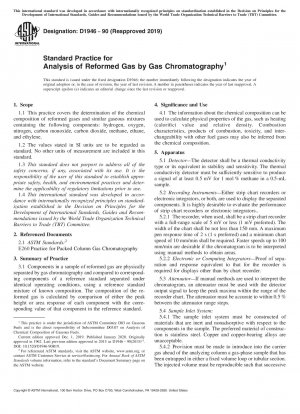 Standardpraxis für die Analyse von reformiertem Gas mittels Gaschromatographie