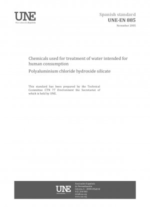 Chemikalien zur Aufbereitung von Wasser für den menschlichen Gebrauch – Polyaluminiumchloridhydroxidsilikat