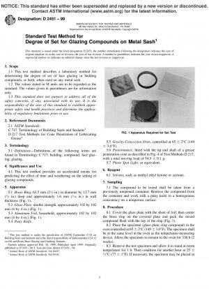 Standardtestmethode für den Abbindegrad von Verglasungsverbindungen auf Metallflügeln
