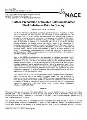 Oberflächenvorbereitung von mit löslichen Salzen kontaminierten Stahluntergründen vor der Beschichtung (Art.-Nr. 24243)