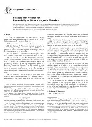 Standardtestmethoden für die Permeabilität schwach magnetischer Materialien