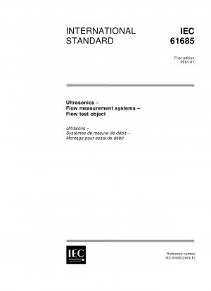 Ultraschall - Durchflussmesssysteme - Durchflussprüfobjekt (Edition 1.0)