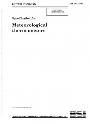 Spezifikation für meteorologische Thermometer