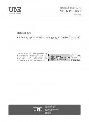 Hydrometrie – Seilbahnsysteme zur Bachmessung (ISO 4375:2014)