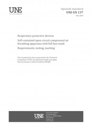 Atemschutzgeräte - Umluftunabhängiges Pressluftatmer mit Vollmaske - Anforderungen, Prüfung, Kennzeichnung