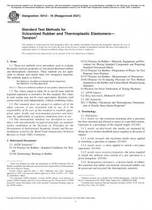 Standardtestmethoden für vulkanisierten Gummi und thermoplastische Elastomere – Spannung