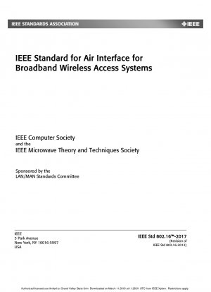 IEEE-Standard für Luftschnittstellen für drahtlose Breitbandzugangssysteme