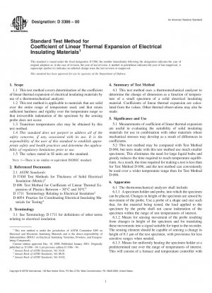 Standardtestverfahren für den linearen Wärmeausdehnungskoeffizienten elektrischer Isoliermaterialien