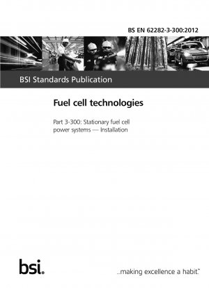 Brennstoffzellentechnologien. Stationäre Brennstoffzellen-Stromversorgungssysteme. Installation