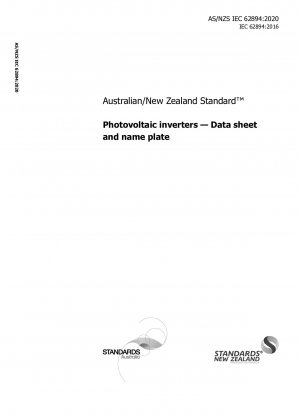 Photovoltaik-Wechselrichter – Datenblatt und Typenschild