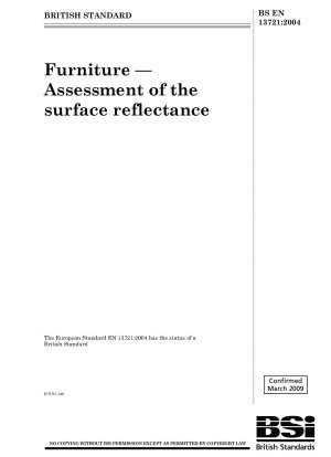 Möbel – Beurteilung des Oberflächenreflexionsvermögens