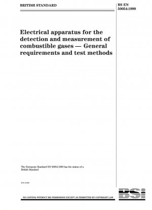 Elektrische Geräte zur Erkennung und Messung brennbarer Gase. Allgemeine Anforderungen und Prüfmethoden