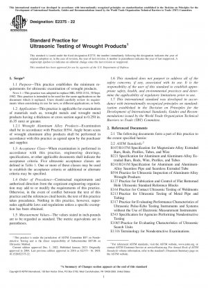 Standardpraxis für die Ultraschallprüfung von Schmiedeprodukten