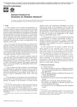 Standardleitfaden für Dosimetrie in der Strahlenforschung