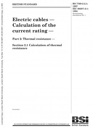 Elektrokabel - Berechnung der Stromstärke - Teil 2: Wärmewiderstand; Abschnitt 1: Berechnung des Wärmewiderstands