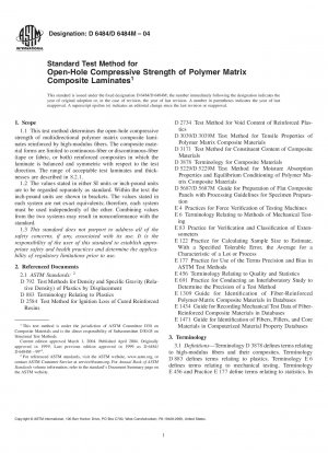 Standardtestverfahren für die Druckfestigkeit von Polymermatrix-Verbundlaminaten in offenen Löchern