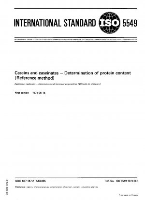 Kaseine und Kaseinate; Bestimmung des Proteingehalts (Referenzmethode)