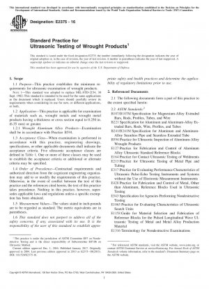 Standardpraxis für die Ultraschallprüfung von Schmiedeprodukten