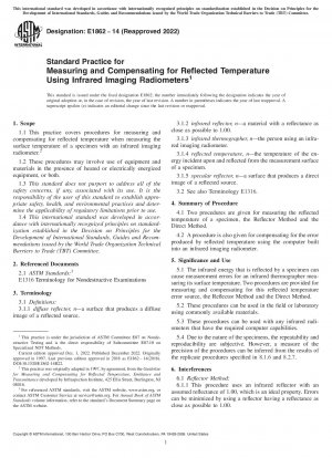 Standardpraxis zur Messung und Kompensation der reflektierten Temperatur mithilfe von Infrarot-Bildgebungsradiometern
