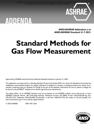 Anhang zu Standardmethoden für die Gasdurchflussmessung a