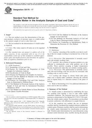 Standardtestmethode für flüchtige Stoffe in der Analyseprobe von Kohle und Koks