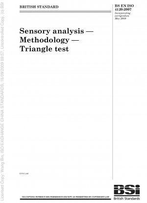 Sensorische Analyse – Methodik – Dreieckstest