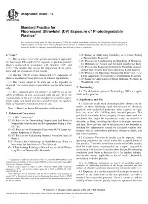 Standardpraxis für fluoreszierendes Ultraviolett 40; UV41; Belichtung fotoabbaubarer Kunststoffe