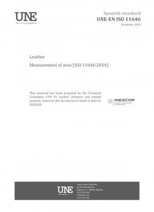 Leder – Flächenmessung (ISO 11646:2014)