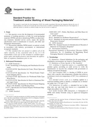 Standardpraxis für die Behandlung und/oder Kennzeichnung von Holzverpackungsmaterialien