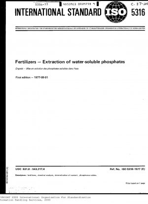 Düngemittel; Gewinnung wasserlöslicher Phosphate