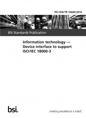 Informationstechnologie – Geräteschnittstelle zur Unterstützung von ISO/IEC 18000-3